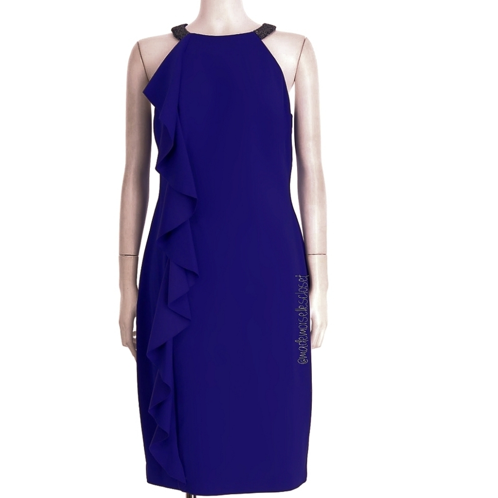 LAUREN Ralph Lauren Deep Blue Cocktail Dress - Picture 2 of 8